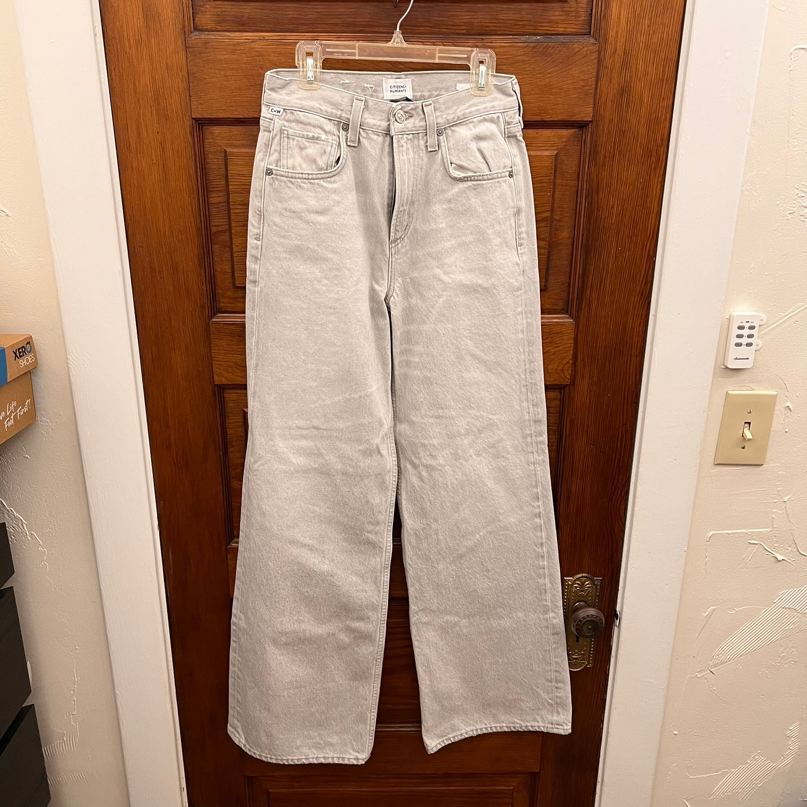 Citizens Of Humanity Paloma Baggy In Comet Gray Wash Size 23